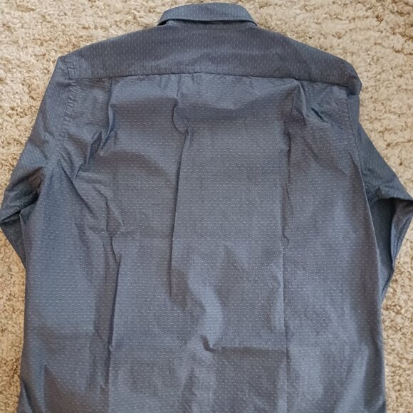 Tommy Hilfiger Men's XL Long Sleeve Button Down Shirt Grey White Dots Casual - Picture 4 of 5